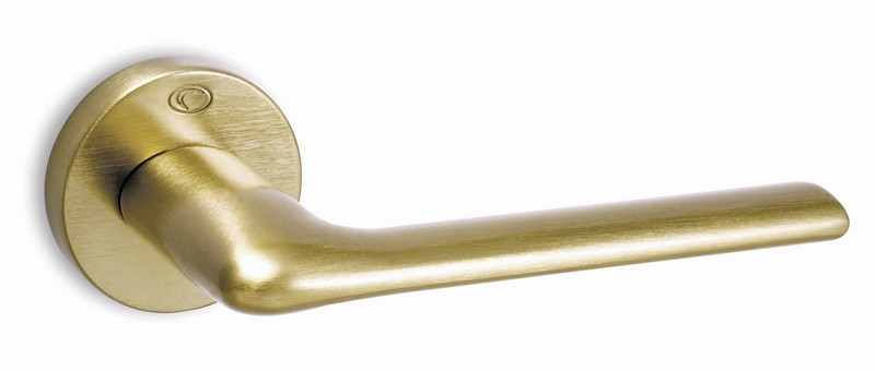 Dveřní kování Cobra MODEL 1485-R WC MOSAZ SATEN